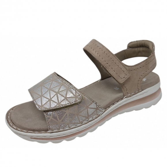 Ara Damen Tampa-S 2.0 Weite G Sandale In Sand Silber Sand