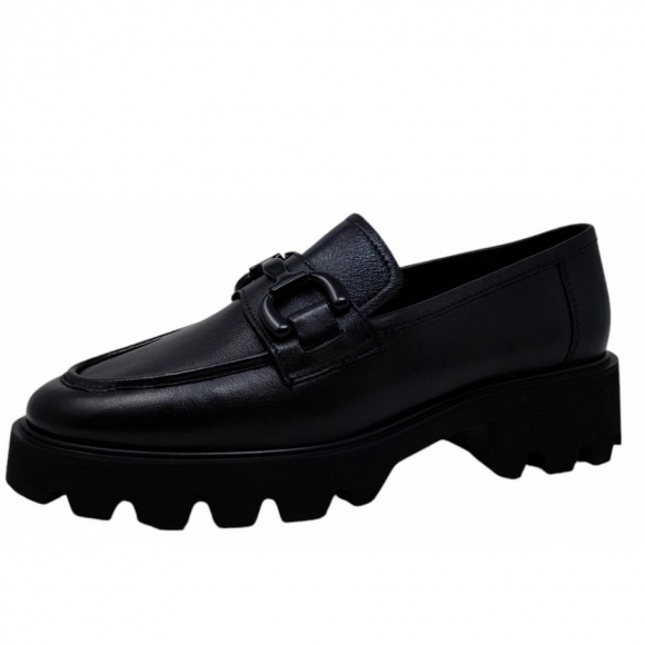 Ara Damen Oxford Slipper In Schwarz