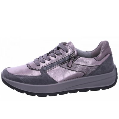 Ara Damen New York Sneaker In 11 Steel