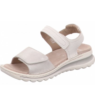 Ara Damen Tampa Sandalette In Weiß Kombi.