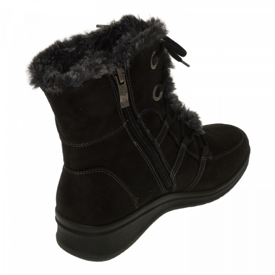 Ara Damen München Schnürstiefel In 0 Schwarz,Graphit