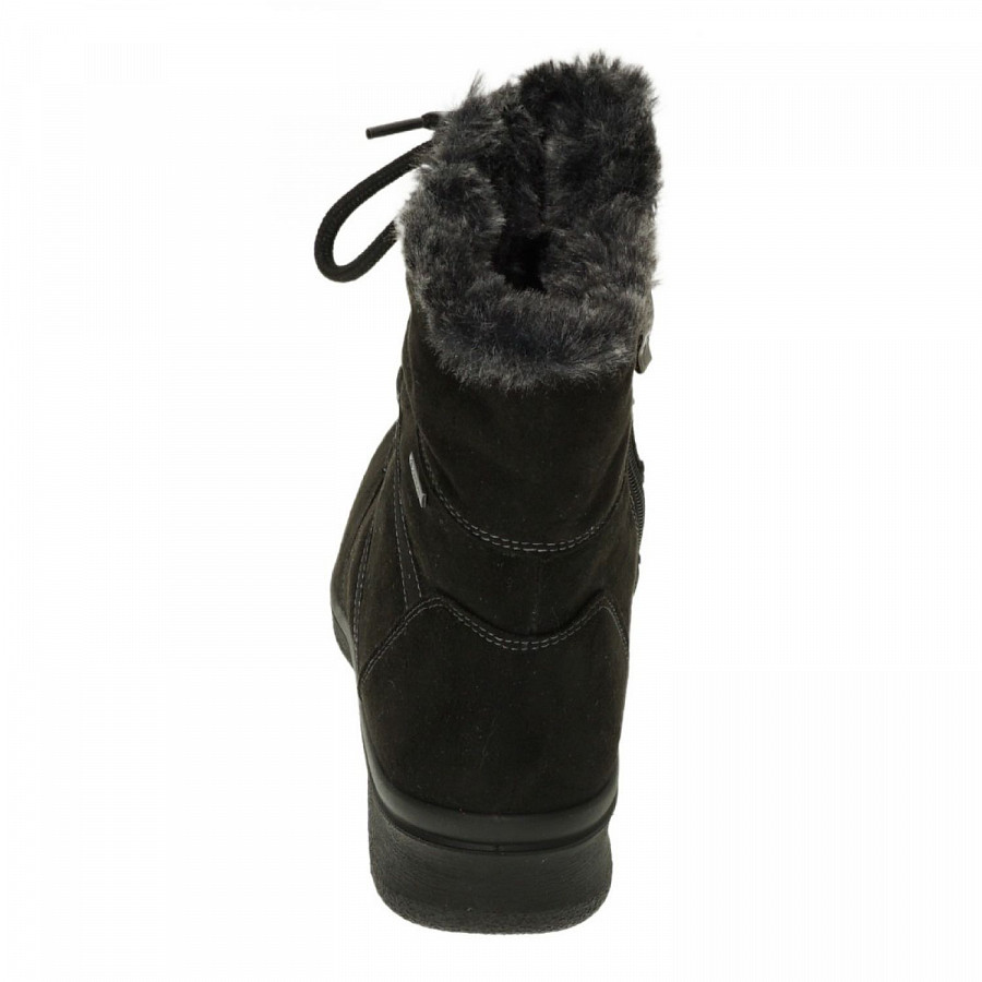 Ara Damen München Schnürstiefel In 0 Schwarz,Graphit