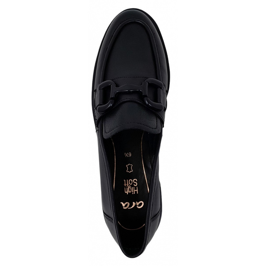 Ara Damen Oxford Slipper In Schwarz