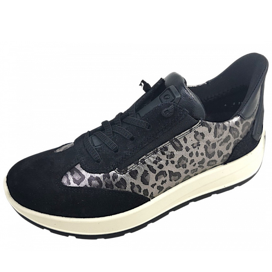 Ara Damen New York Sportlicher Schnürer In Schwarz/Graphit 10