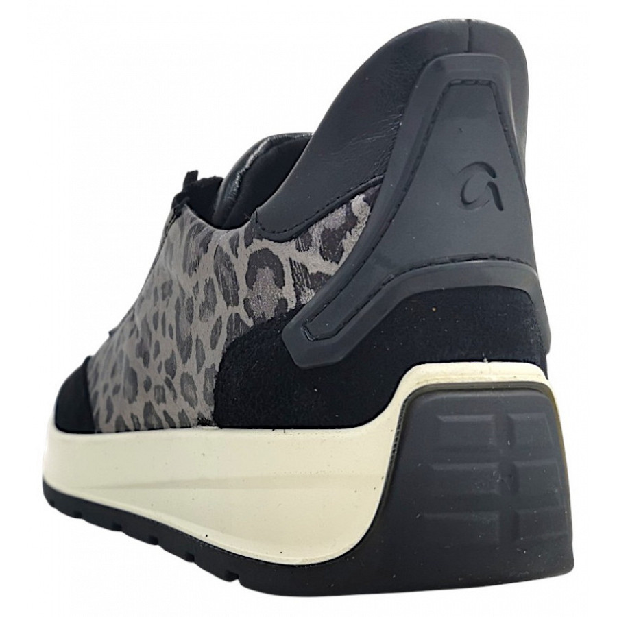 Ara Damen New York Sportlicher Schnürer In Schwarz/Graphit 10