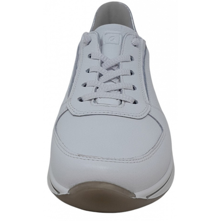 Ara Damen Osaka 2,0 Weite H Sportlicher Schnürer In Weiss Silber