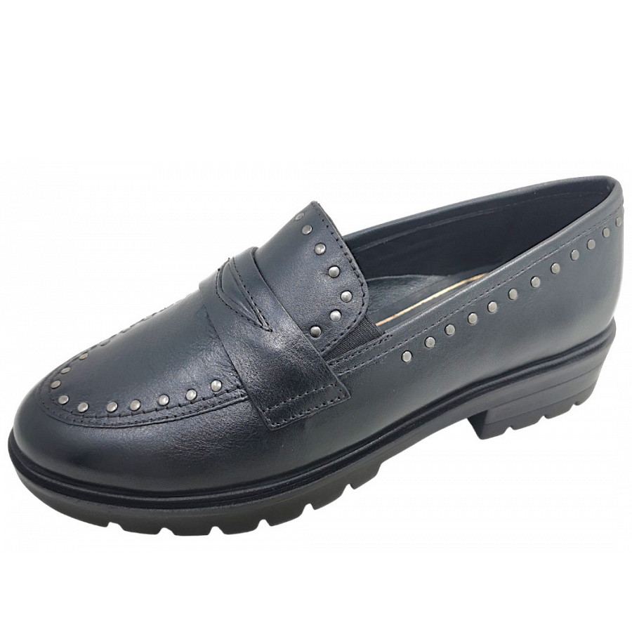 Ara Damen Cambridge Slipper In Schwarz 01