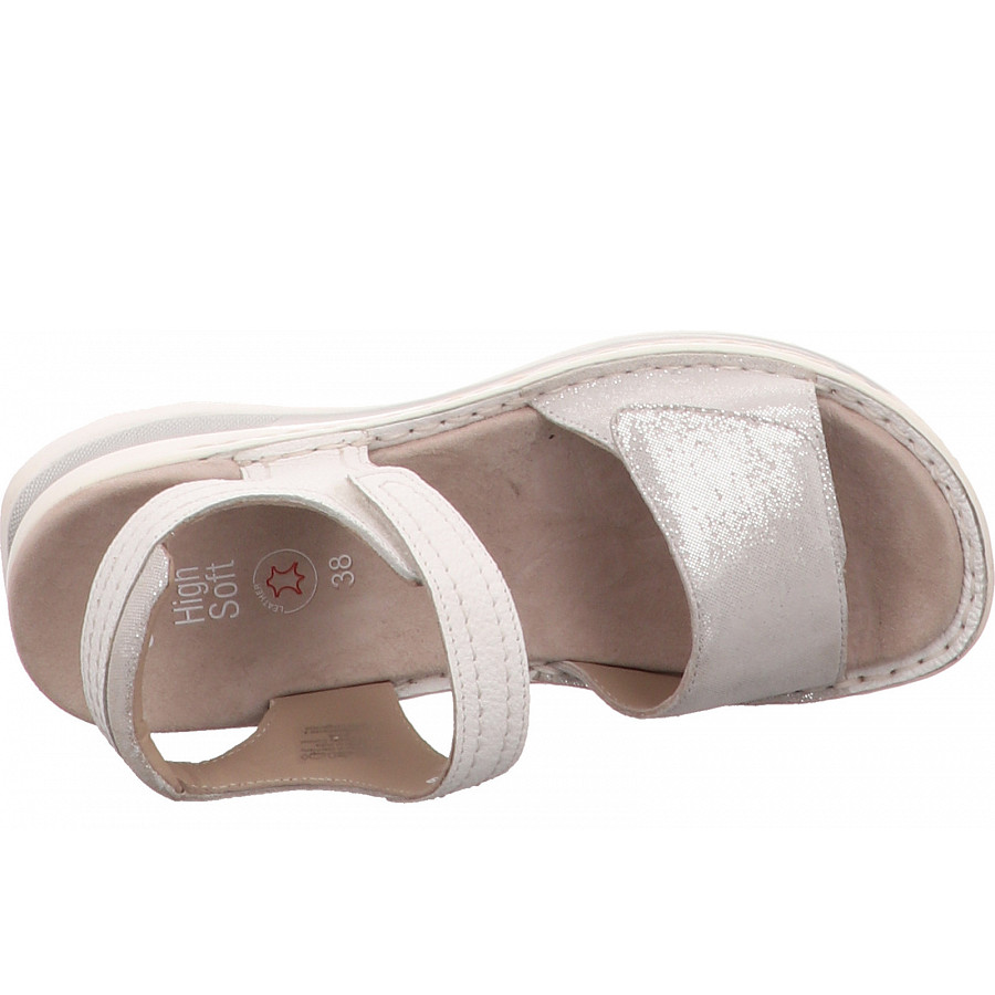 Ara Damen Tampa Sandalette In Weiß Kombi.