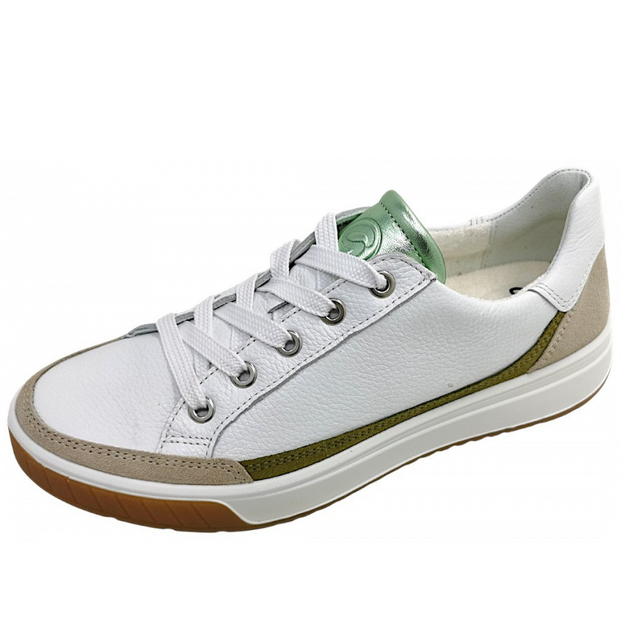 Ara Damen Rom 2.0 Sportlicher Schnürer In Weiss Kombi 06
