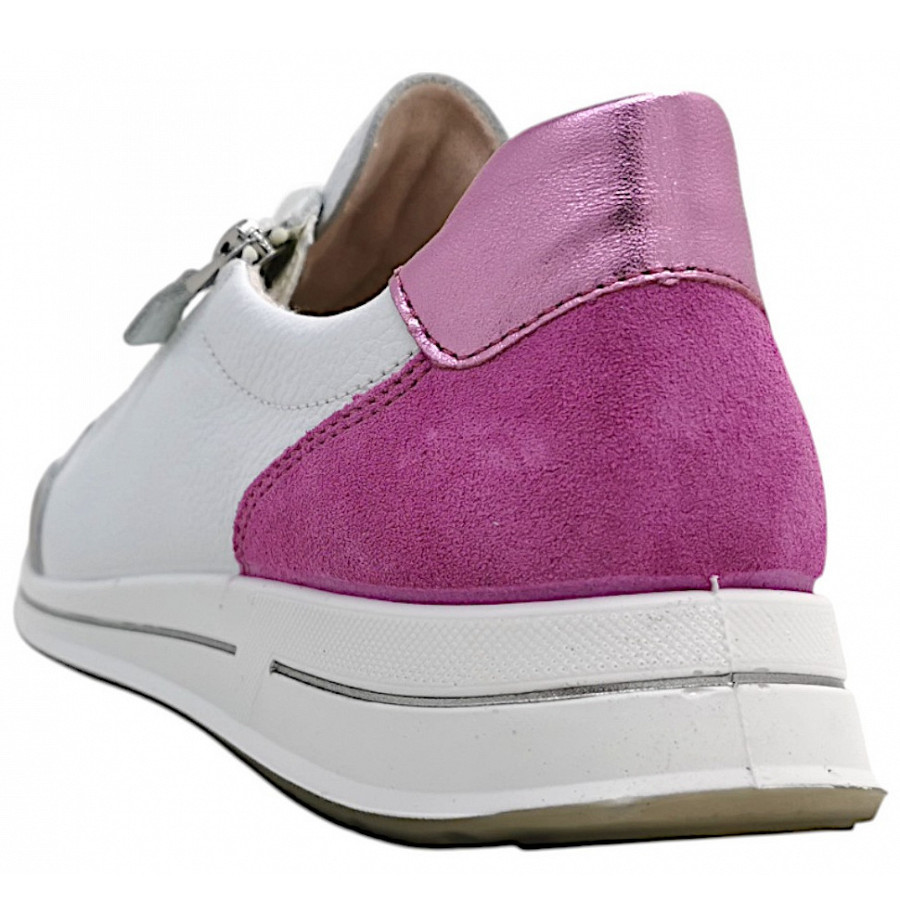 Ara Damen Osaka 2.0 Sportlicher Schnürer In Pebble/Weiß/Orchidee 35