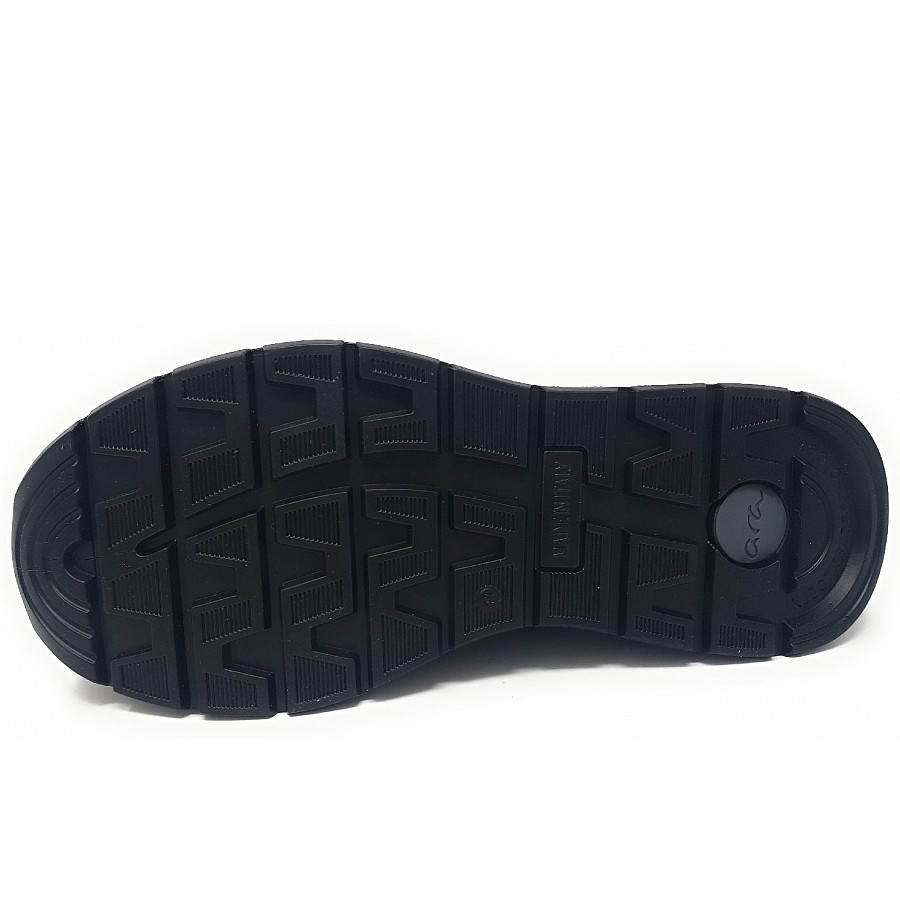 Ara Herren Paolo Sportlicher Schnürer In Black/ Anthrazit