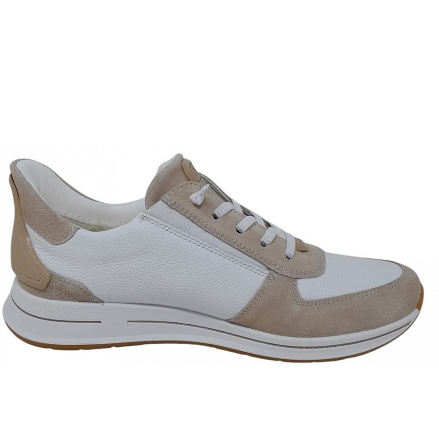 Ara Damen Osaka 2,0 Weite H Sportlicher Schnürer In Shell Weiss