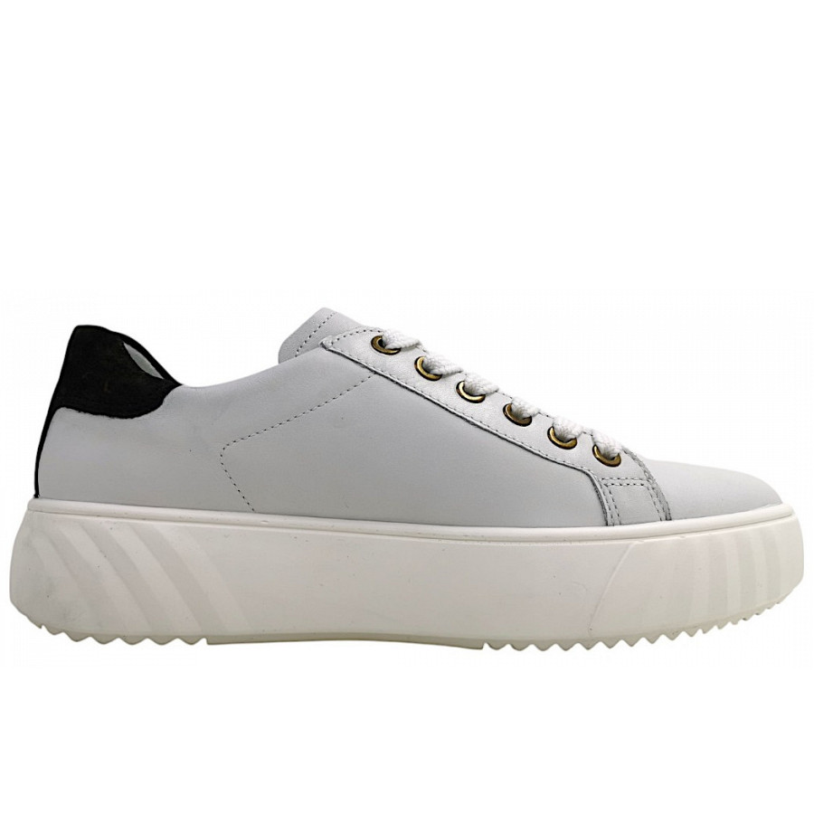 Ara Damen Monaco Sportlicher Schnürer In Weiß/Schwarz 80