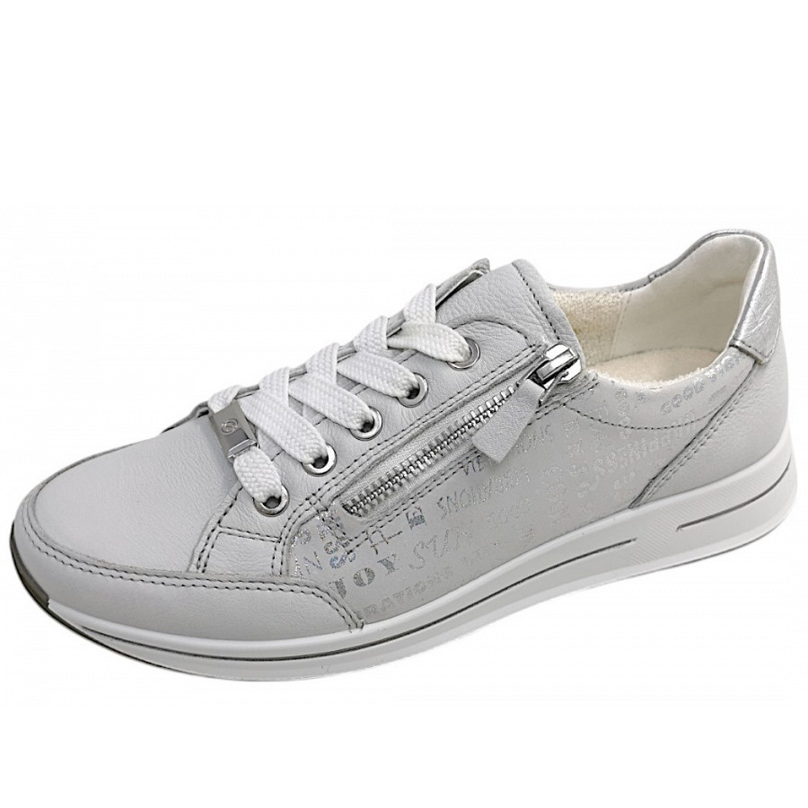 Ara Damen Osaka 2.0 Sportlicher Schnürer In Nebbia,Silber