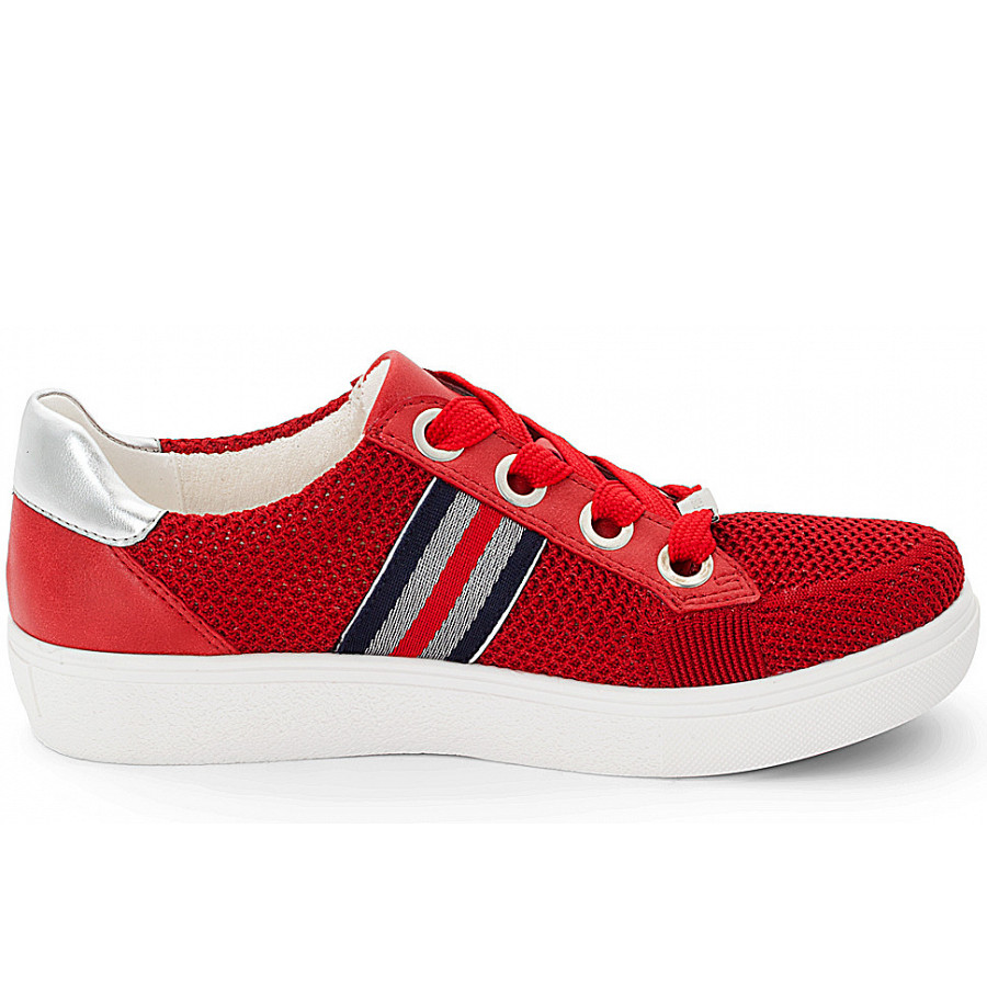 Ara Damen Sneaker In Rot,Silber
